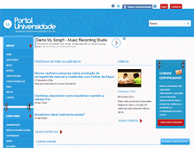 Tablet Screenshot of portaluniversidade.com.br